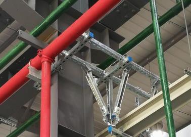 陇县该抗震支架的整体式支吊架结构协调性好